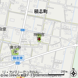 静岡県浜松市中央区積志町1021周辺の地図
