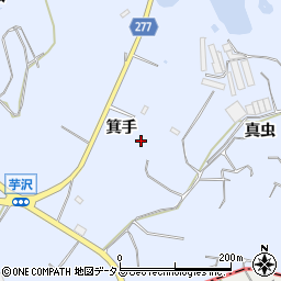 愛知県知多郡美浜町奥田箕手周辺の地図