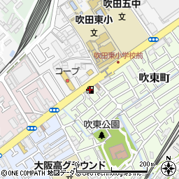ａｐｏｌｌｏｓｔａｔｉｏｎ吹田東ＳＳ周辺の地図