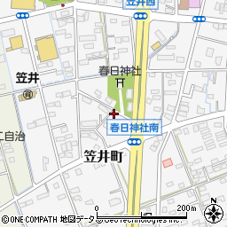 静岡県浜松市中央区笠井町1340周辺の地図