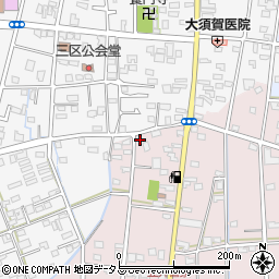 静岡県浜松市中央区恒武町408周辺の地図
