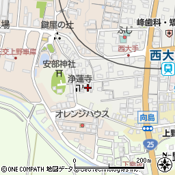 三重県伊賀市上野西大手町3898周辺の地図