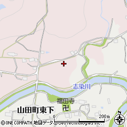 兵庫県神戸市北区山田町坂本中大道周辺の地図