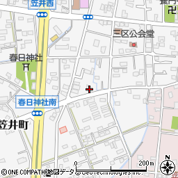 静岡県浜松市中央区笠井町1377周辺の地図