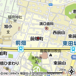愛知県豊橋市前畑町52周辺の地図