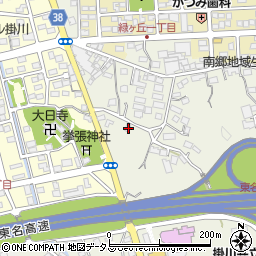 静岡県掛川市上張385-4周辺の地図