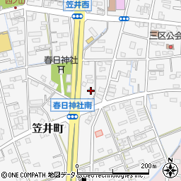 静岡県浜松市中央区笠井町1351周辺の地図