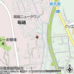 静岡県袋井市堀越1441-1周辺の地図