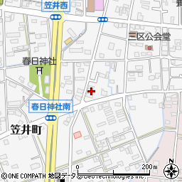 静岡県浜松市中央区笠井町1374周辺の地図