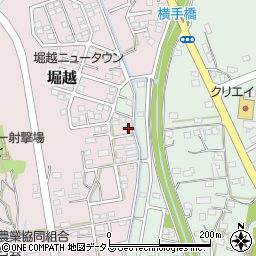 静岡県袋井市堀越1441-8周辺の地図