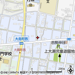 静岡県浜松市中央区大島町1377周辺の地図