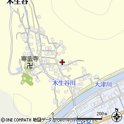 兵庫県赤穂市木生谷周辺の地図