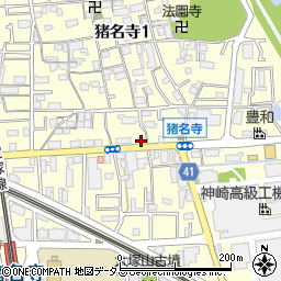 株式会社トーカイ 尼崎営業所周辺の地図