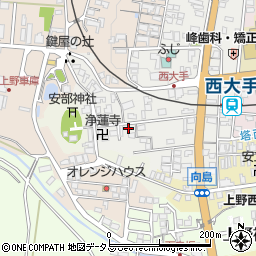 三重県伊賀市上野西大手町3660周辺の地図