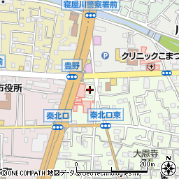 大阪府寝屋川市秦町1-20周辺の地図