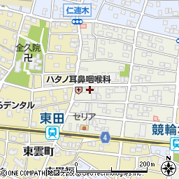 愛知県豊橋市上地町21周辺の地図