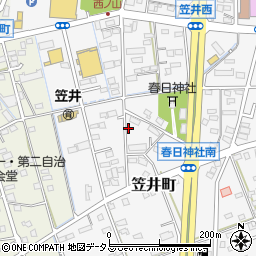 静岡県浜松市中央区笠井町1333周辺の地図