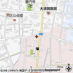 静岡県浜松市中央区恒武町413周辺の地図
