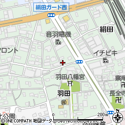 愛知県豊橋市花田町周辺の地図