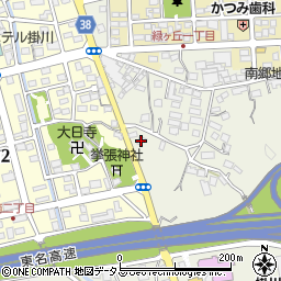 静岡県掛川市上張385-8周辺の地図
