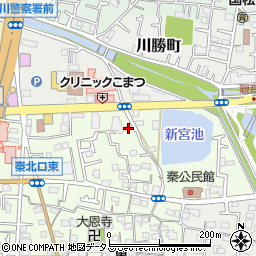 大阪府寝屋川市秦町5-5周辺の地図