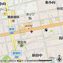 くら寿司豊橋新栄店周辺の地図
