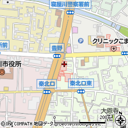 大阪府寝屋川市秦町1周辺の地図