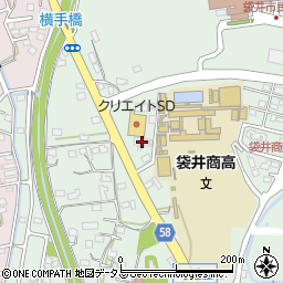 静岡県袋井市久能2548-16周辺の地図