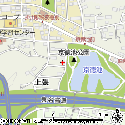 静岡県掛川市上張1515周辺の地図