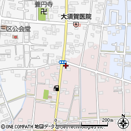 静岡県浜松市中央区恒武町524周辺の地図
