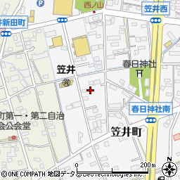 静岡県浜松市中央区笠井町1316周辺の地図