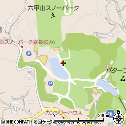 六甲山カンツリーハウス周辺の地図