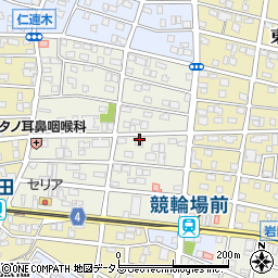 愛知県豊橋市上地町周辺の地図