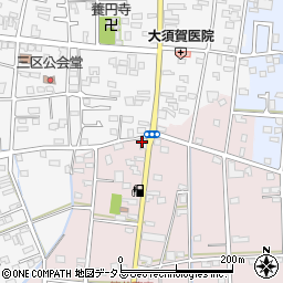 静岡県浜松市中央区恒武町414周辺の地図