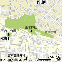 垂水神社周辺の地図
