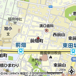 愛知県豊橋市前畑町53周辺の地図