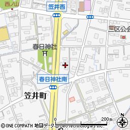 静岡県浜松市中央区笠井町1352周辺の地図