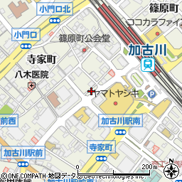 兵庫県加古川市加古川町篠原町14周辺の地図