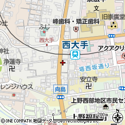 三重県伊賀市上野西大手町3634周辺の地図