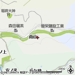 京都府木津川市山城町北河原（南山）周辺の地図