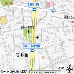 静岡県浜松市中央区笠井町1350周辺の地図