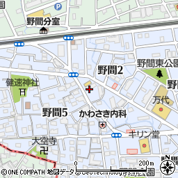 兵庫県伊丹市野間2丁目9周辺の地図