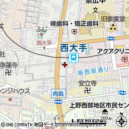 三重県伊賀市上野西大手町3633周辺の地図