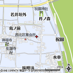 京都府精華町（相楽郡）祝園（馬場脇）周辺の地図