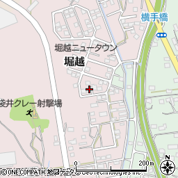 静岡県袋井市堀越1544周辺の地図