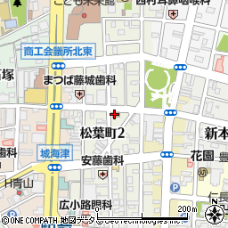豊橋松葉郵便局 ＡＴＭ周辺の地図