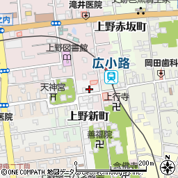 岡本理容店周辺の地図