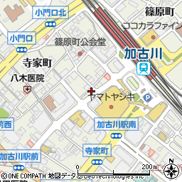 兵庫県加古川市加古川町篠原町18周辺の地図