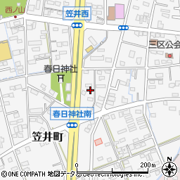 静岡県浜松市中央区笠井町1353周辺の地図