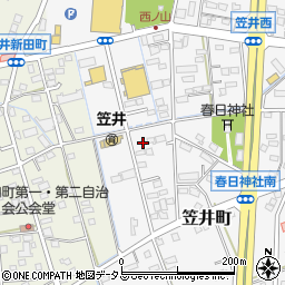 静岡県浜松市中央区笠井町1318周辺の地図